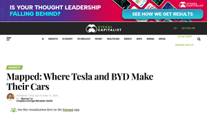 Mapped: Where Tesla and BYD Make Their Cars - Visual Capitalist - tesla electric car factory