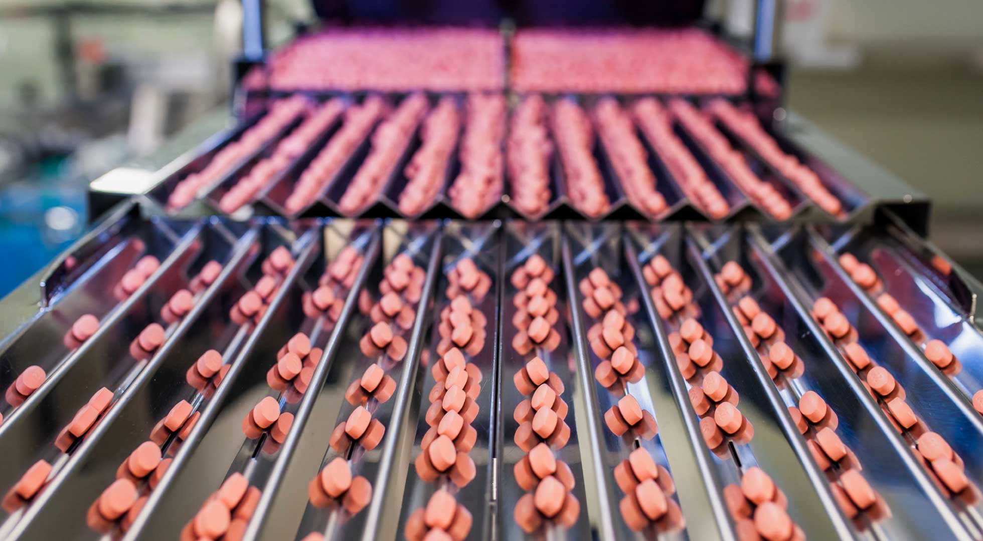 A relevant stock photo of vitamin manufacturer in a typical setting.