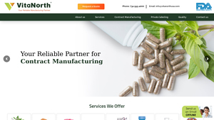 Vitanorthusa - VitaNorth USA - contract manufacturer nutritional supplements