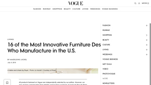 16 Furniture Designers Who Make, and Manufacture, in the United ... - Vogue - century furniture manufacturer