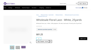 Wholesale Floral Lace - White > Vogue Fabrics - lace bulk