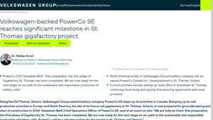 Volkswagen-backed PowerCo SE reaches significant milestone in ... - power battery factory