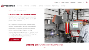 CNC Plasma cutting machines - Voortman Steel Machinery - plasma cutting machine factory