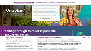 VRAYLAR® (cariprazine) for Bipolar I or Major Depressive Disorder - vraylar manufacturer
