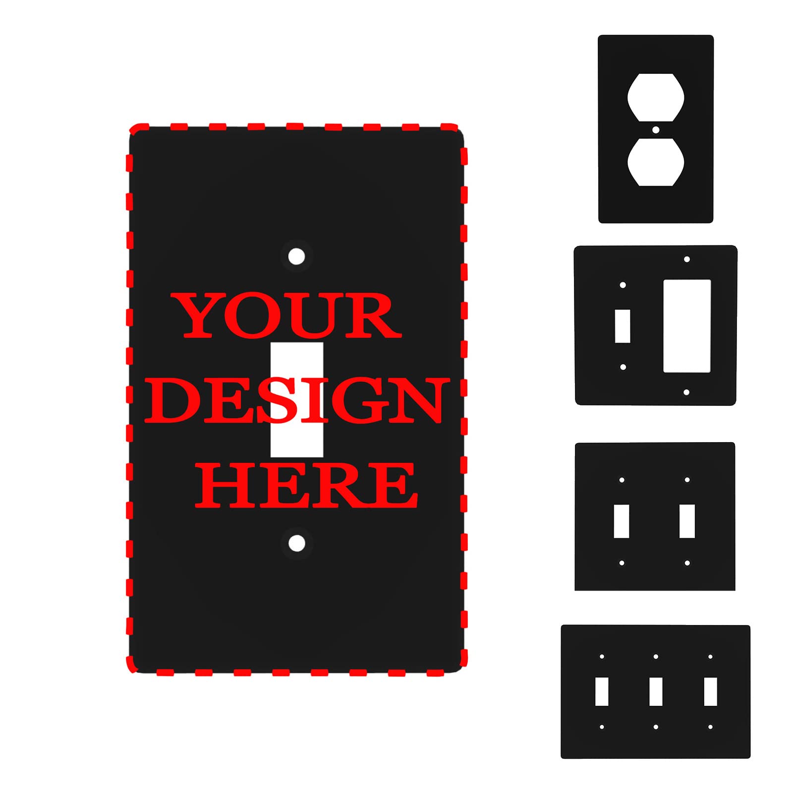 A relevant stock photo of wall plate custom in a typical setting.