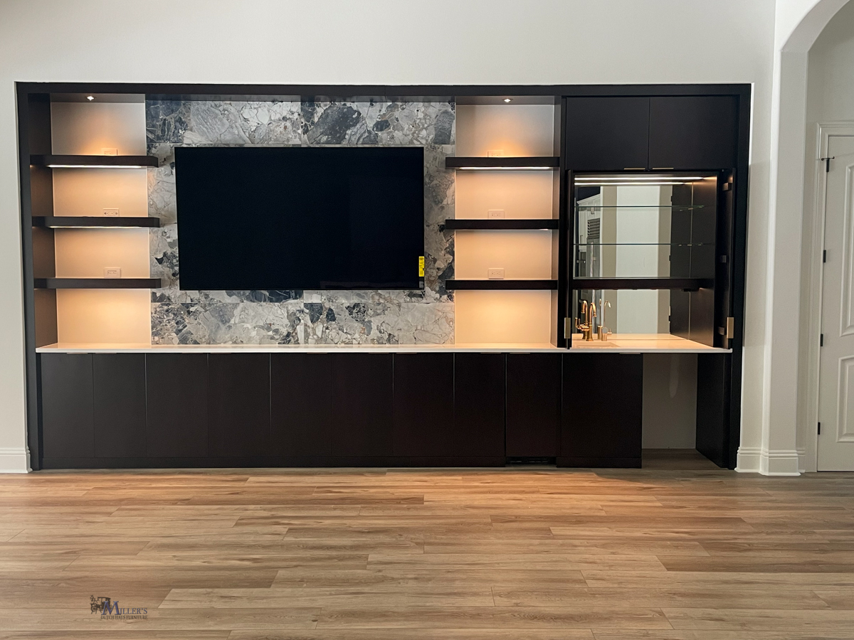 A relevant stock photo of wall unit custom in a typical setting.