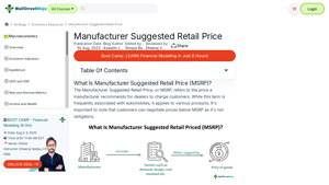 Manufacturer Suggested Retail Price (MSRP)- What It Is, Examples - manufacturer suggested retail price