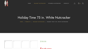 Holiday Time 75 in. White Nutcracker - Walmarnutcracker - holiday time manufacturer
