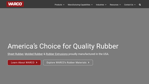 Rubber Manufacturer | Sheet, Molded & Extruded Products | WARCO - rubber parts manufacturer