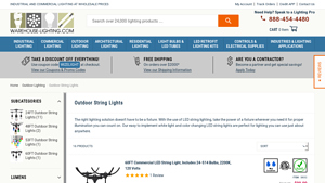 Outdoor LED String Lights - Warehouse Lighting - led string lights bulk