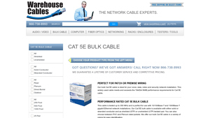Bulk Cat 5e Cables - 250ft to 1000ft - cat 5 cable bulk