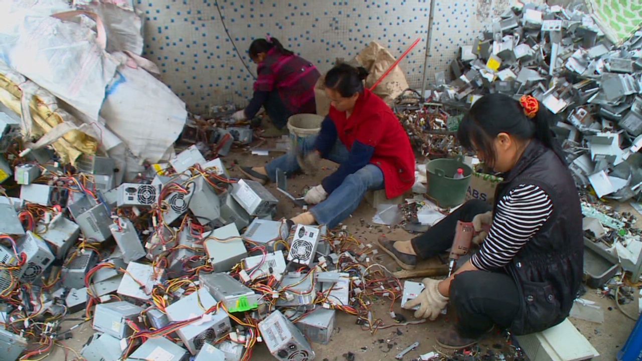 A relevant stock photo of waste disposal china in a typical setting.