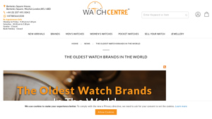 The Oldest Watch Brands in the World - WatchCentre - oldest watch manufacturer
