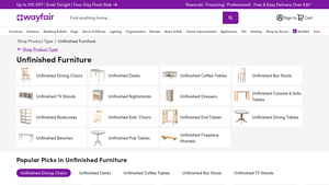 Unfinished Furniture You'll Love - Wayfair - unfinished furniture factory