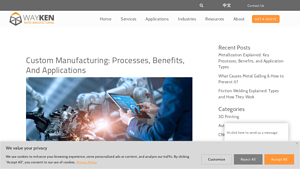 Custom Manufacturing: Processes, Benefits, and Applications - custom manufacturer