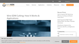 Wire EDM Cutting: How It Works & Applications - WayKen - wire cutting machine company
