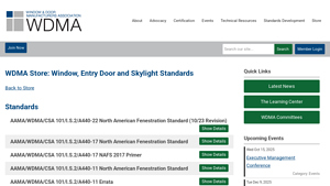 Window, Entry Door and Skylight Standards - WDMA - aama window manufacturer code lookup