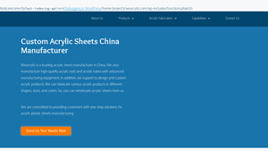 Acrylic Sheet China Manufacturer Custom Fabrication I Weacrylic - acrylic sheet manufacturer