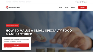 How To Value A Small Specialty Food Manufacturer - Wealthify Nest - value of a small specialty food manufacturer