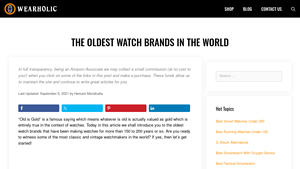 The Oldest Watch Brands In The World - Wearholic - oldest watch manufacturer
