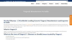Viagra® Tablets Manufacturer & Exporter In India: Weefsel Pharma - viagra manufacturer