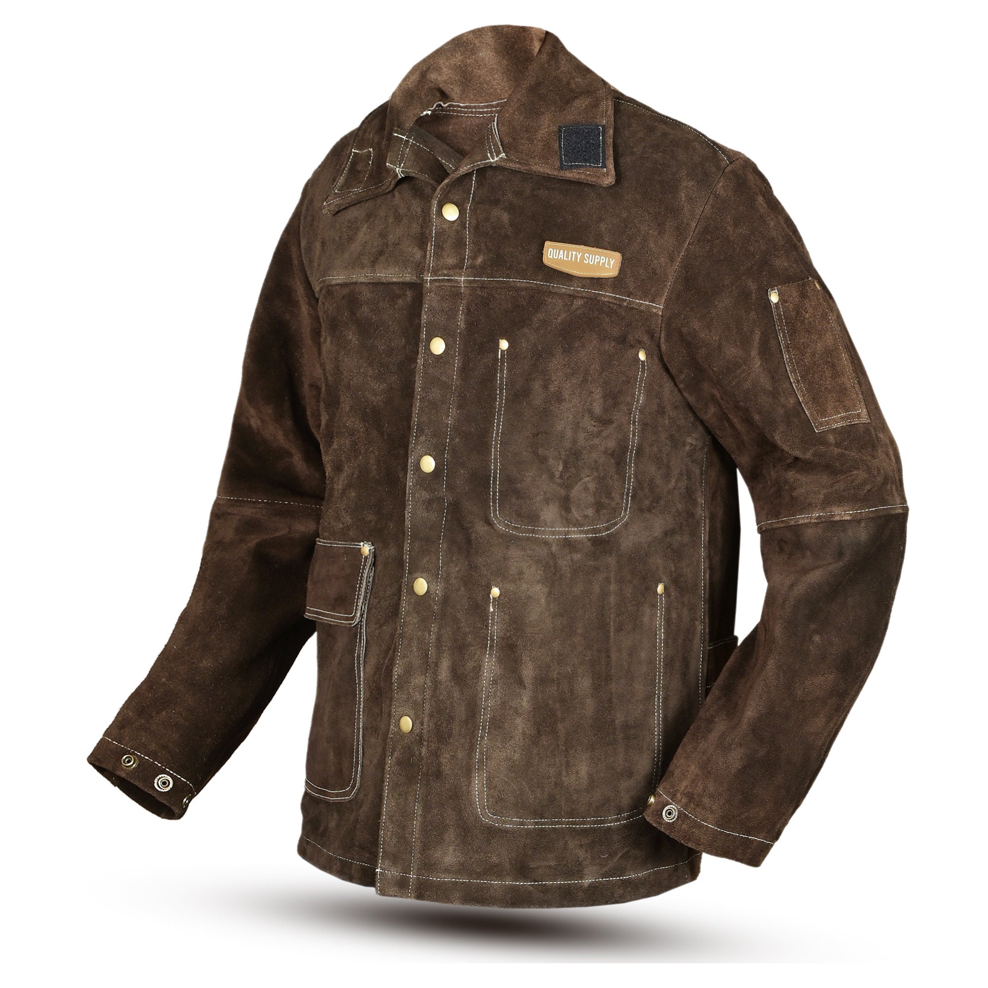 A relevant stock photo of welding jacket custom in a typical setting.