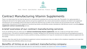 Dietary Supplement & Vitamin Contract Manufacturing - Well Aliments - contract manufacturer nutritional supplements