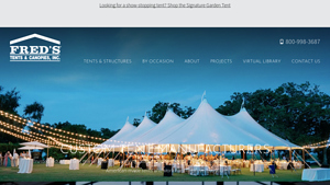 Custom Tent Manufacturers for Weddings & Events | Fred's Tents - tent manufacturer