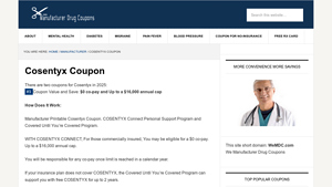 Cosentyx Coupon 2025 - NEW - Manufacturer Coupons - cosentyx manufacturer