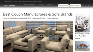 Best Couch Manufactures & Sofa Brands - What A Room - best couch manufacturer