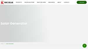 Solar Generator Manufacturer | WHC SOLAR - solar power station factory