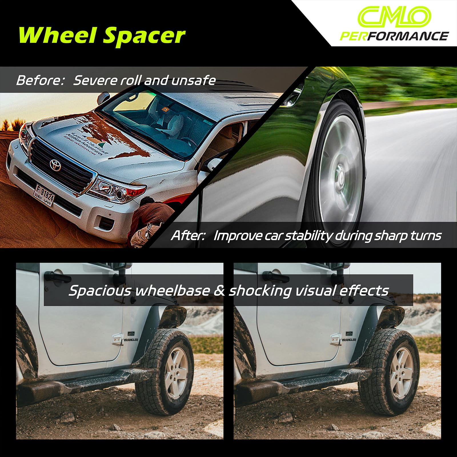 A relevant stock photo of wheel spacers custom in a typical setting.
