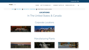 Locations in the United States & Canada - Whirlpool Corporation Careers - whirlpool manufacturer