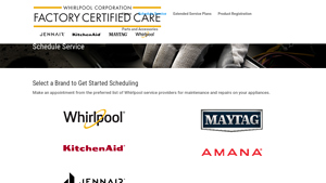 Schedule Service | Whirlpool Corporation Factory Certified Care - whirlpool manufacturer