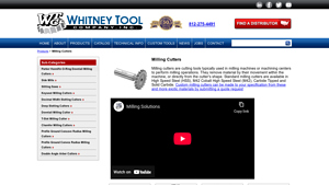 Milling Cutters - Whitney Tool Company - milling cutters company