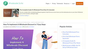 Implementing A Wholesale Discount To Grow Your Business - bulk discounting by manufacturer woocommerce