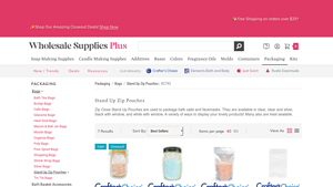 Stand Up Zip Pouches | Wholesale Supplies Plus - stand up pouches bulk