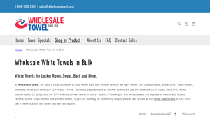 Wholesale White Towels in Bulk - hand towel bulk