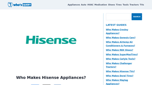 Who Makes Hisense Appliances & Where Are They Made? - hisense manufacturer