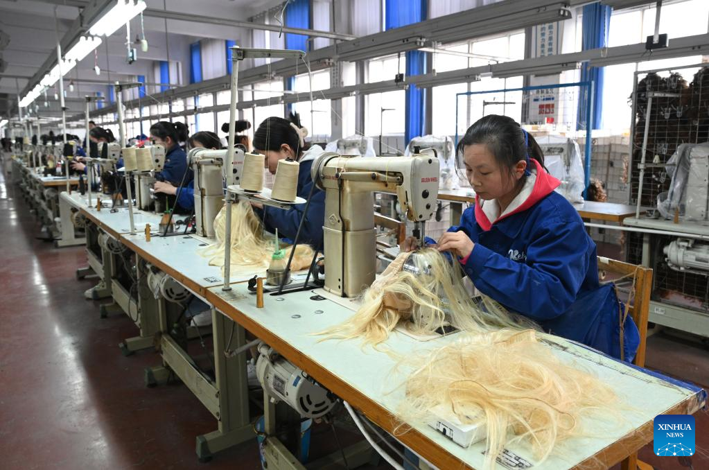 A relevant stock photo of wig manufacturer in a typical setting.