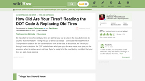 How to Tell the Age of a Tire: Reading the Tire Date Code - wikiHow - manufacturer date on tires