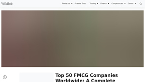 Top 50 FMCG Companies Worldwide: A Complete List - WikiJob - fmcg manufacturer