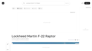 Lockheed Martin F-22 Raptor - Wikiwand - f22 manufacturer