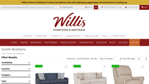 Smith Brothers | Willis Furniture & Mattress - smith brothers furniture company