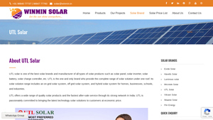 UTL Solar | Winmin Solar - utl solar inverter company