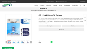 CR 123A Lithium 3V Battery - WinPow - cr123a lithium batteries bulk