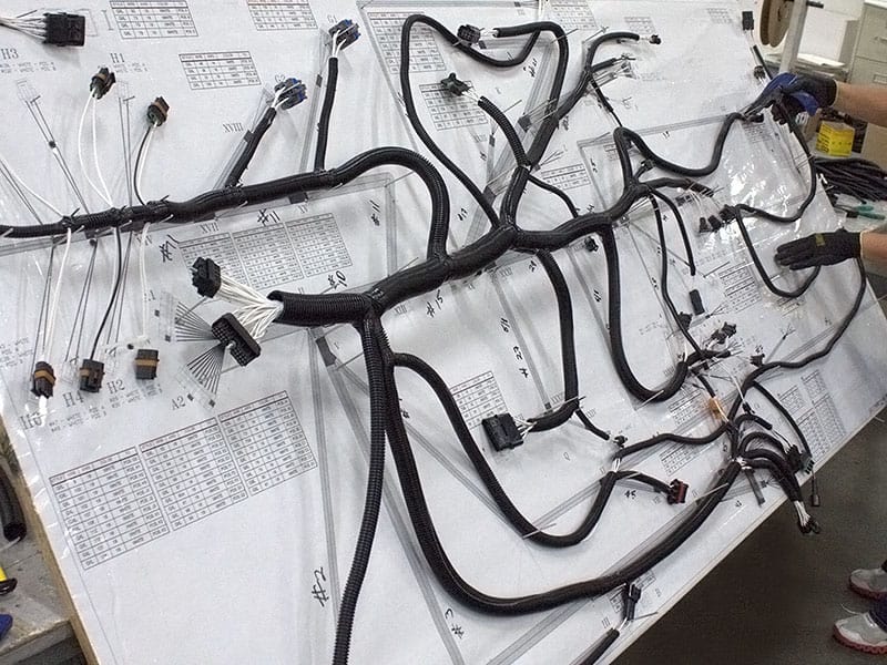A relevant stock photo of wire harnesse manufacturer in a typical setting.