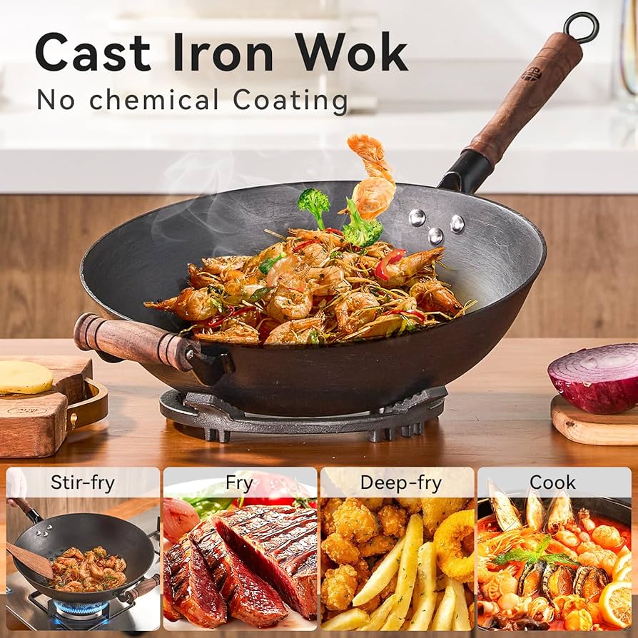 A relevant stock photo of wok china in a typical setting.