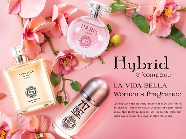 A relevant stock photo of women's perfume manufacturer in a typical setting.