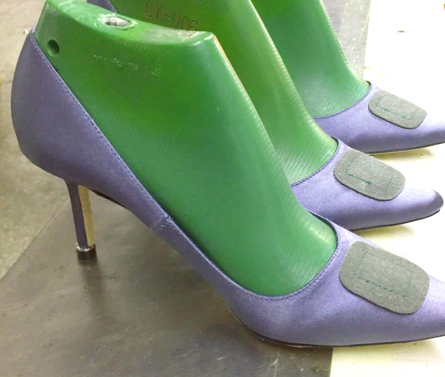 A relevant stock photo of women's shoe manufacturer in a typical setting.